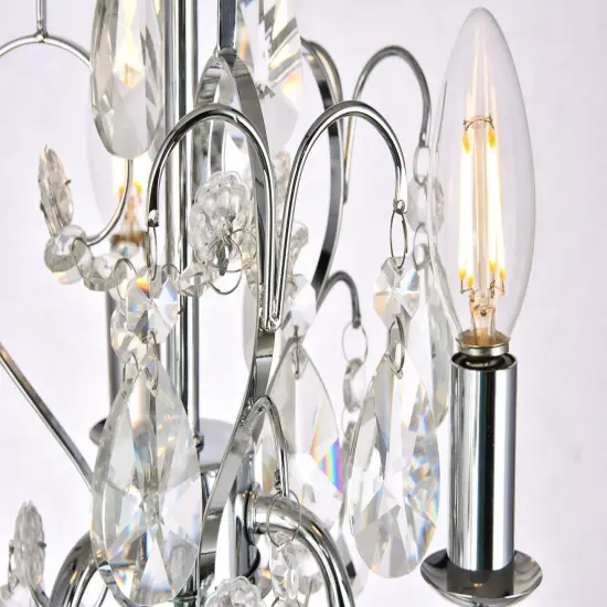 Kaede Collection Pendant D9.5 H12.2 Lt:3 Chrome Finish {6}