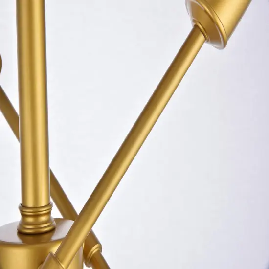 Axel 6 Lights Brass Flush Mount {6}