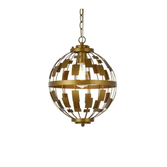 Levante 1 light pendant in brass {3}