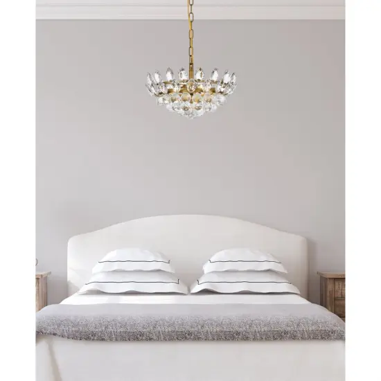 Emilia 16 inch pendant in brass {2}