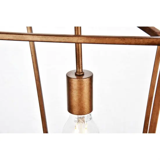 Maddox Collection Pendant D9.75 H14.5 Lt:1 Vintage Gold Finish {4}