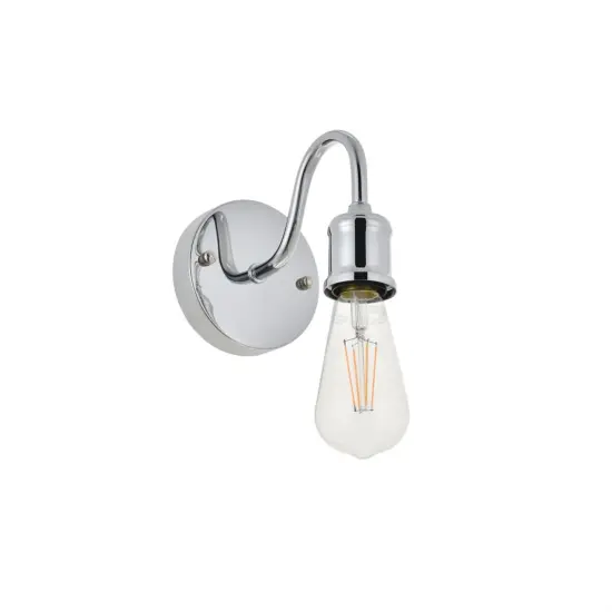 Serif 1 light chrome Wall Sconce {5}