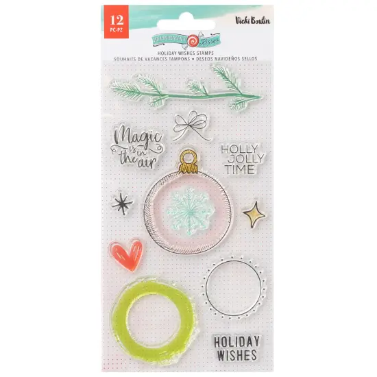 Vicki Boutin Peppermint Kisses Clear Stamps 11/Pkg {1}