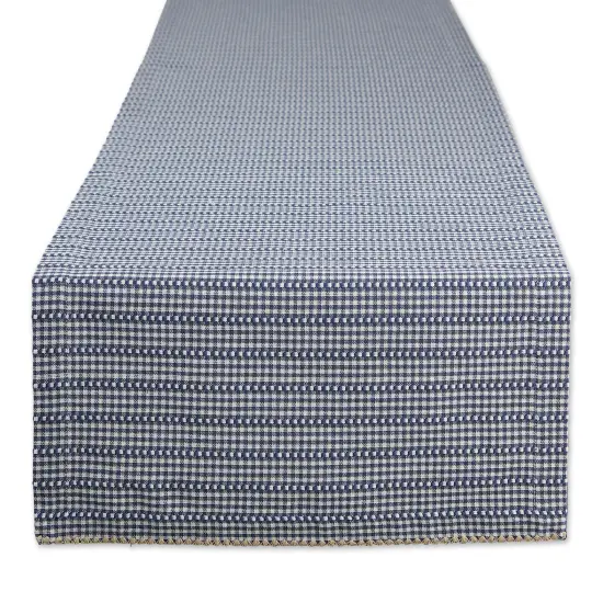 DII French Blue Farmhouse Gingham Table Runner {1}