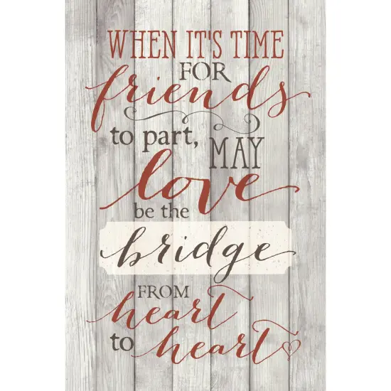 Dexsa When It'S Time For Friends&hellip;New Horizons Wood Plaque with Easel {1}
