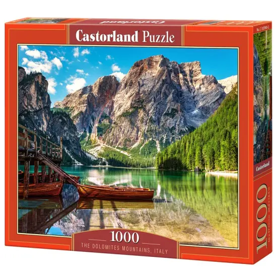 1000 Piece Jigsaw Puzzle, The Dolomites Mountains, Italy, Idyllic view, Landscape puzzle, Adult Puzzle, Castorland C-103980-2 {1}