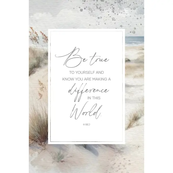 Dexsa Be True To Yourself Inspirational Wood Plaque 6 inches x 9 inches {1}