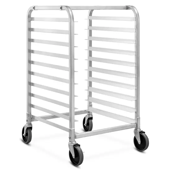 10 Sheets Aluminum Rolling Bakery Pan Rack {1}