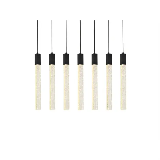 Weston 7 lights pendant in black {3}