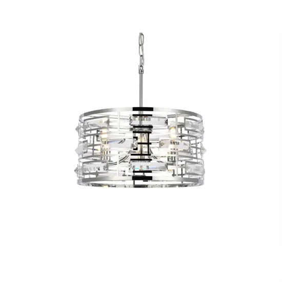 Kennedy 16.5 inch pendant in chrome {3}