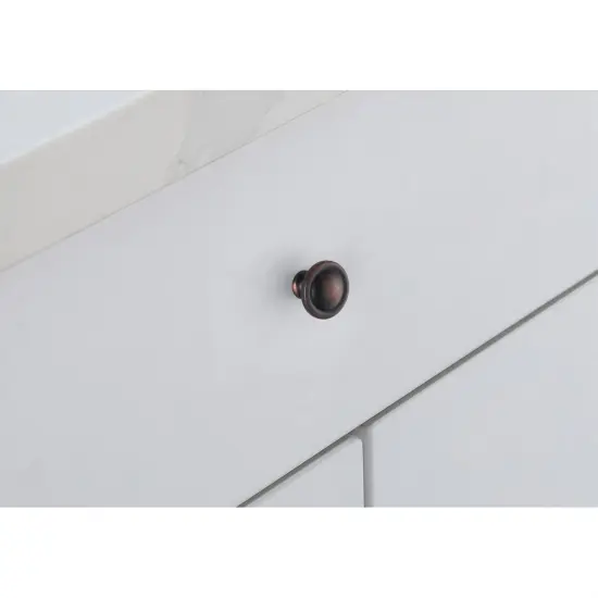 Garlande 1.2" Diameter Oil-rubbed Bronze Mushroom Knob Multipack (Set of 10) {3}