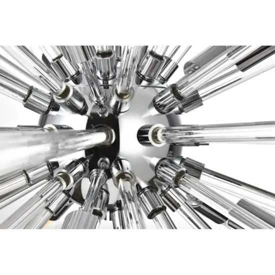 Sienna 42 inch crystal rod pendant in chrome {4}