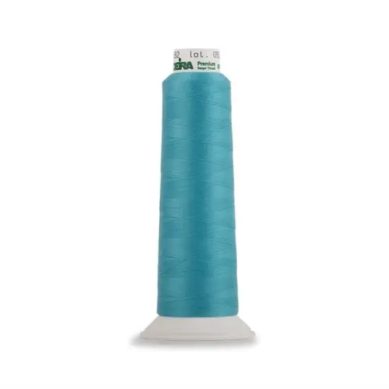 Aerolock Polyester Serger Thread --- 2,000 Yds --- Bright Turquoise Color -- Ref. # 9892 by Madeira&reg; {3}