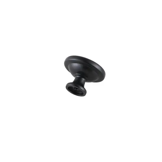 Garlande 1.2" Diameter Matte Black Mushroom Knob Multipack (Set of 10) {5}