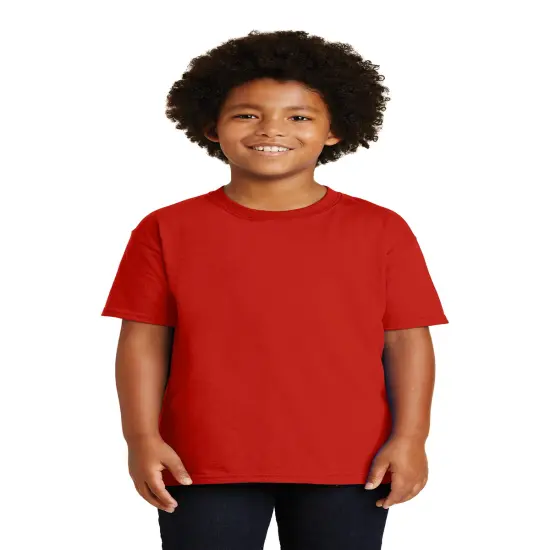 Gildan&reg; Classic Fit Crewneck short sleeve Youth Tee Red {1}
