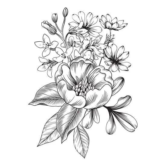 Spellbinders BetterPress Letterpress System Press Plates-Pressed Bouquet 1/Pkg {2}