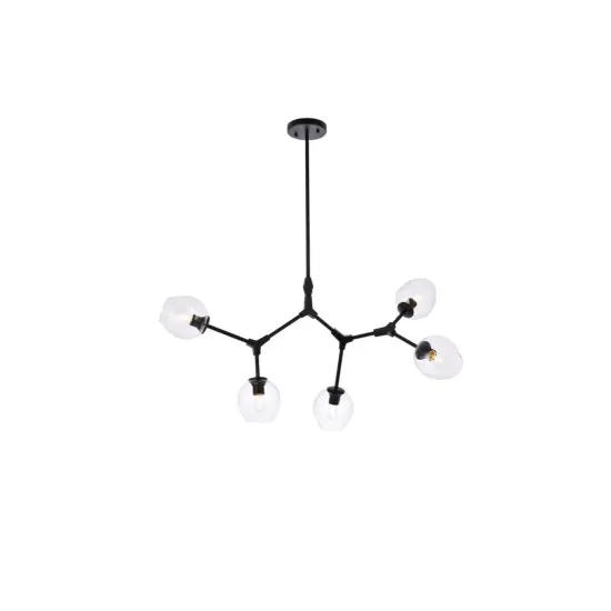 Cavoli 5 lights black chandelier {1}