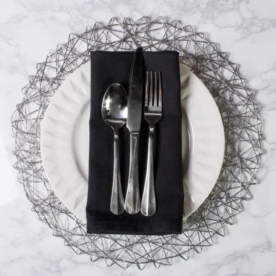 DII Black Napkin (Set of 6) {2}