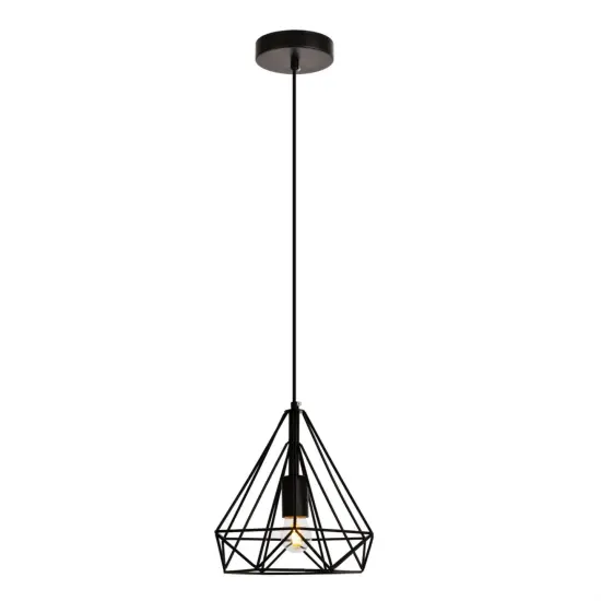 Jago Collection Pendant D9.8 H9.8 Lt:1 Black Finish {1}