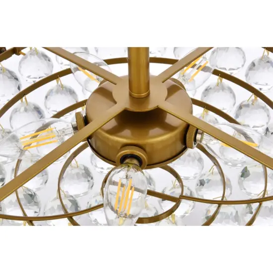 Emilia 18 inch pendant in brass {6}