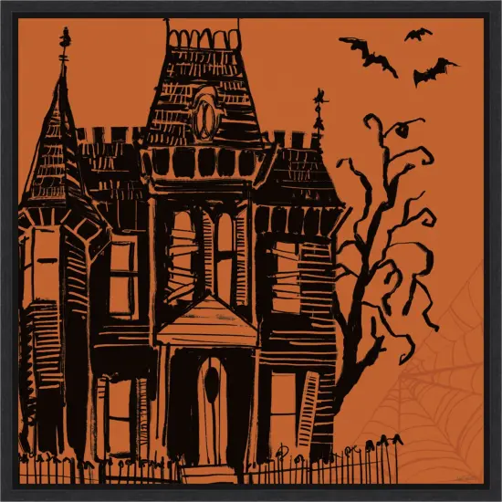 Haunted Halloween IV by Anne Tavoletti Canvas Art Framed {1}