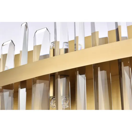 Serena 30 inch crystal bath sconce in satin gold {5}