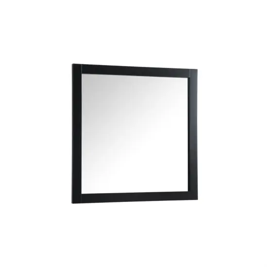 Aqua vanity mirror 36x36 inch in black {6}