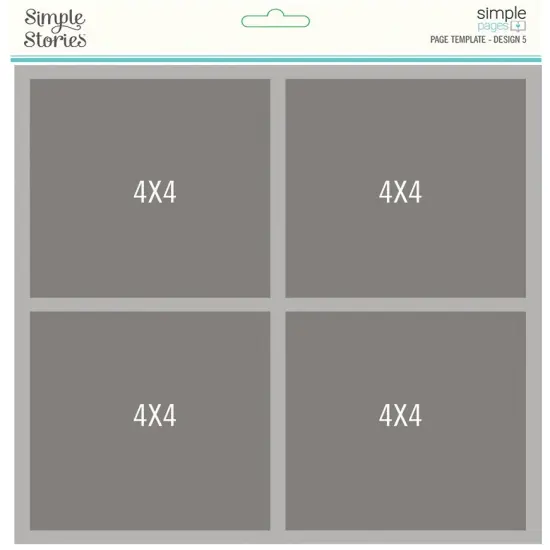 Simple Stories Simple Pages Page Template-(1) 4-4"X4" {1}