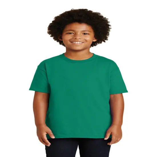 Gildan&reg; Youth Ultra Cotton Short Sleeve Crew-Neck T-Shirt Kelly green {1}