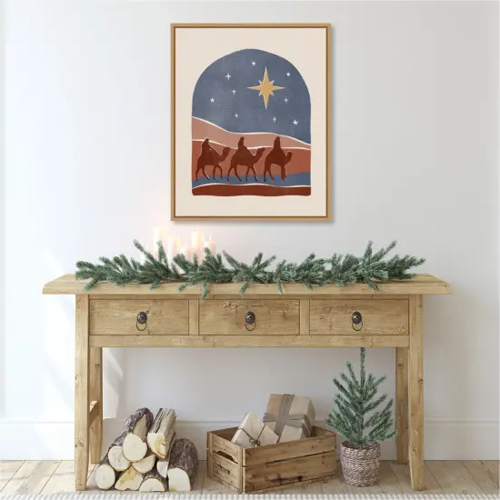Boho Nativity II by Victoria Barnes Canvas Art Framed {5}