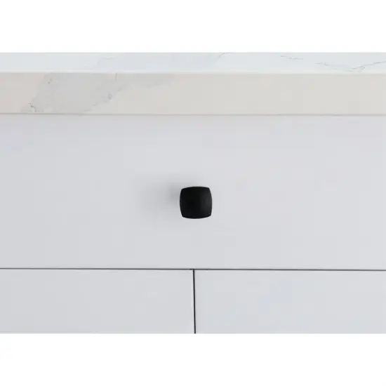 Irvin 1.3" Matte Black Square Knob Multipack (Set of 10) {2}