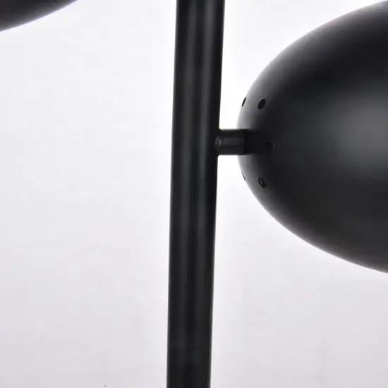 Eclipse 2 Lights Black Table Lamp With Clear Glass {6}