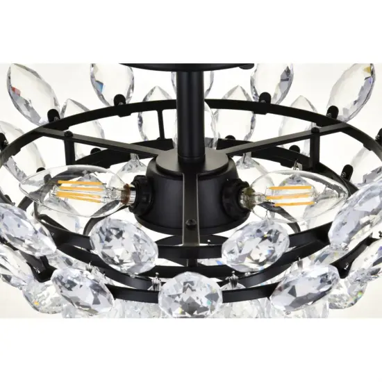 Emilia 14 inch flush mount in black {6}