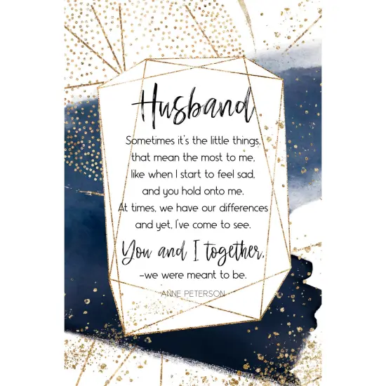 Dexsa Husband Inspirational Wood Plaque 6 inches x 9 inches {1}