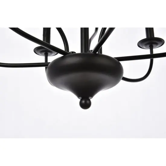 Westley 9 lights pendant in black {4}