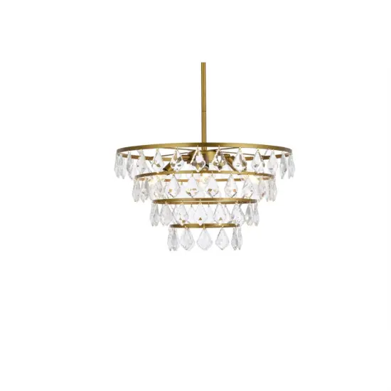 Ella 20 inch pendant in brass {3}