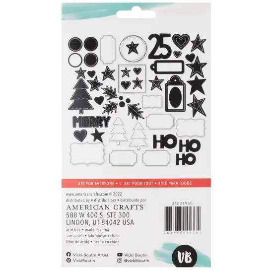 Vicki Boutin Peppermint Kisses Mixed Chipboard {2}