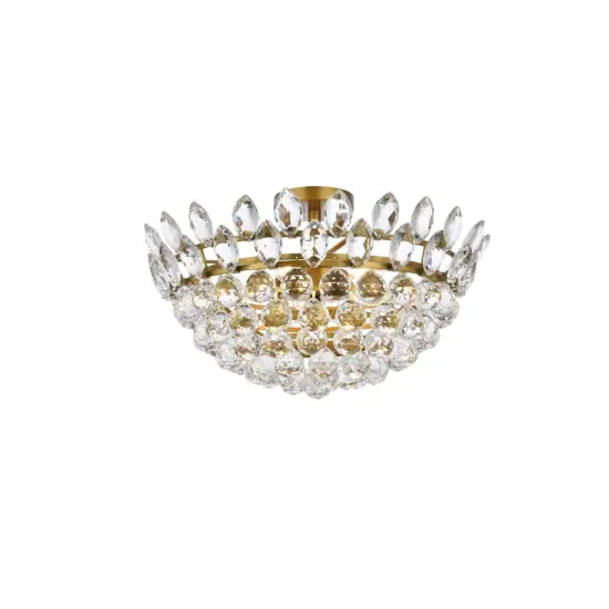 Emilia 20 inch flush mount in brass {3}