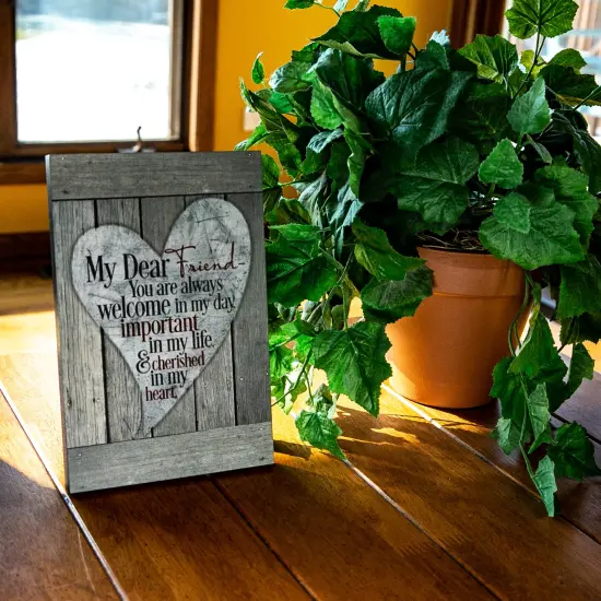 Dexsa My Dear Friend...New Horizons Wood Plaque {2}