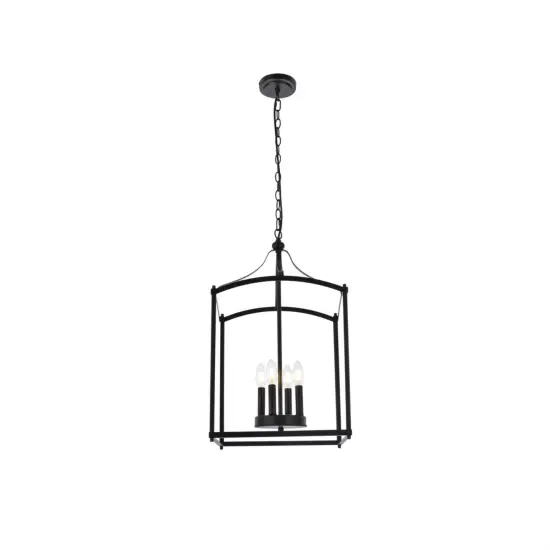 Janet 4 lights pendant in black {1}