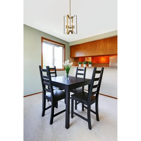 Hoffman 4 lights pendant in brass {2}