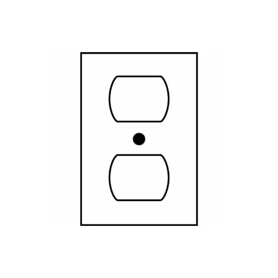 SUNLITE Ivory E211I 1 Gang Duplex Receptacle Plate {2}