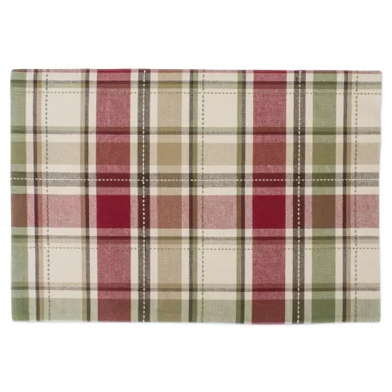 DII Homespun Plaid Placemat (Set of 4) {2}