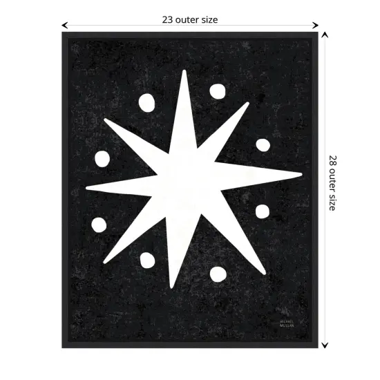 Christmas Whimsy Star by Michael Mullan Canvas Art Framed {3}