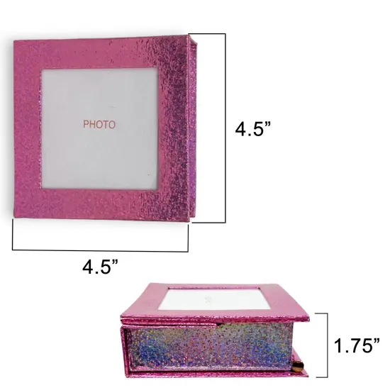 Value Pack of 12 Frame Box With paper Tray - Pink/Silver {3}