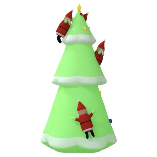 Inflatable Christmas Tree with LEDs 196.9" {5}