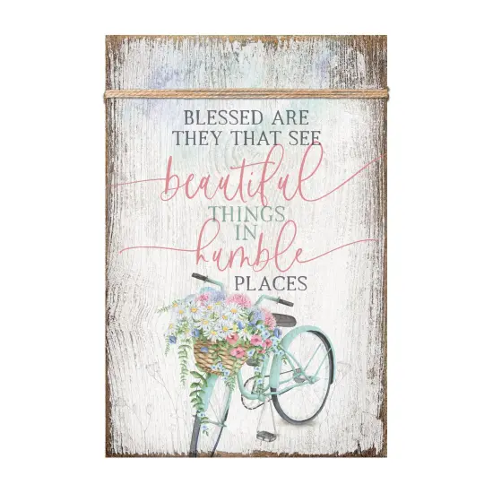 Dexsa Blessed Are They That See Wood Plaque with Easel and Wall Hanger 6"x9" {1}