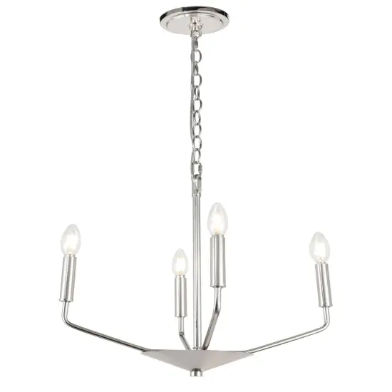 Enzo 4 light Chrome pendant {6}