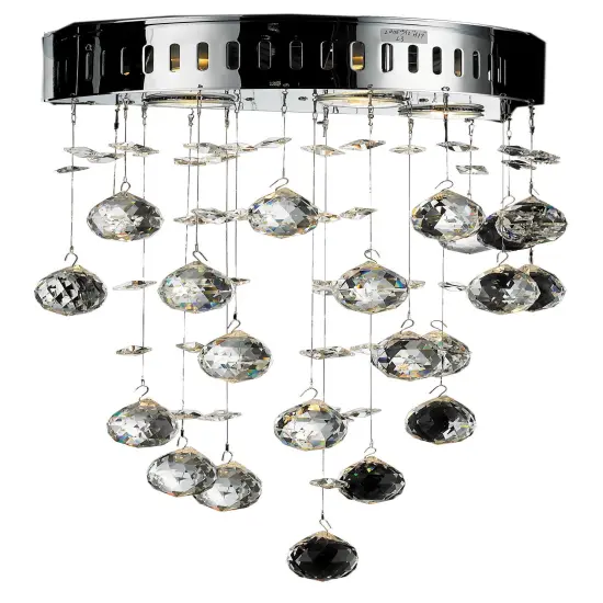 Galaxy 3 light Chrome Wall Sconce Clear Royal Cut crystal {1}
