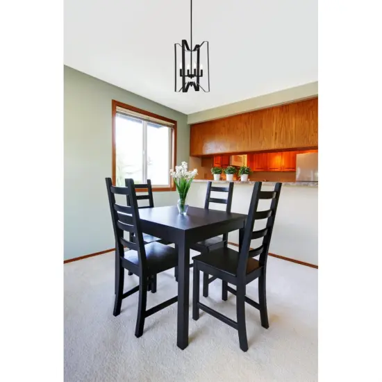 Hoffman 4 lights pendant in black {2}